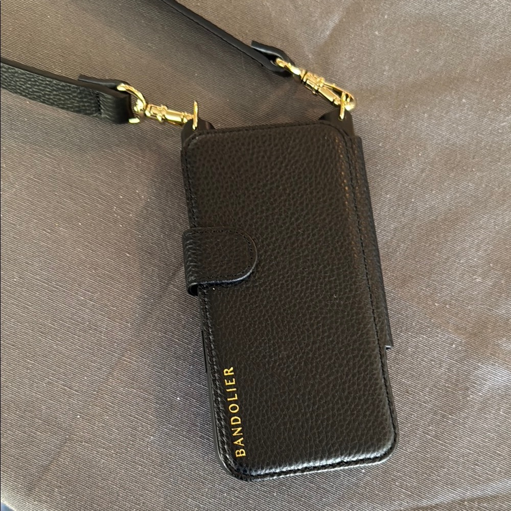 Bandolier Black Crossbody Phone Case